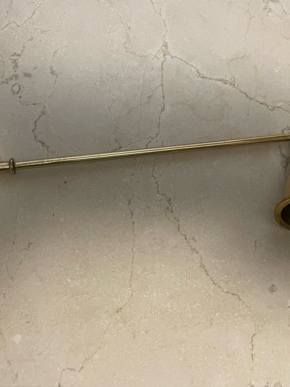 Brass Tone Curtain/Drapery Rod - Gold Finish